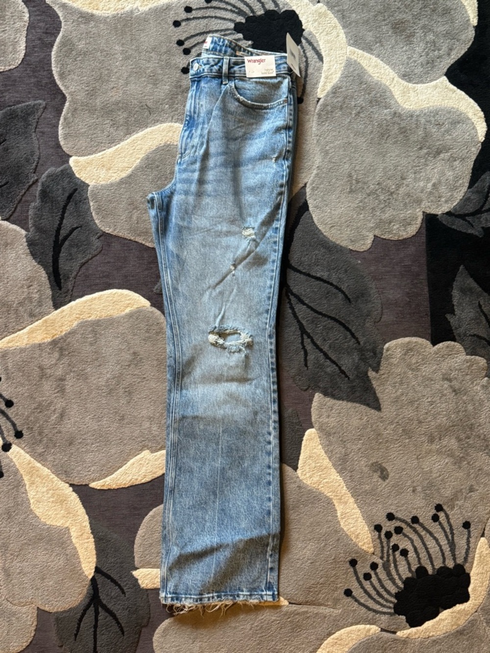 Wrangler High Rise Bold Boot Distressed Jean - Picture 2 of 5